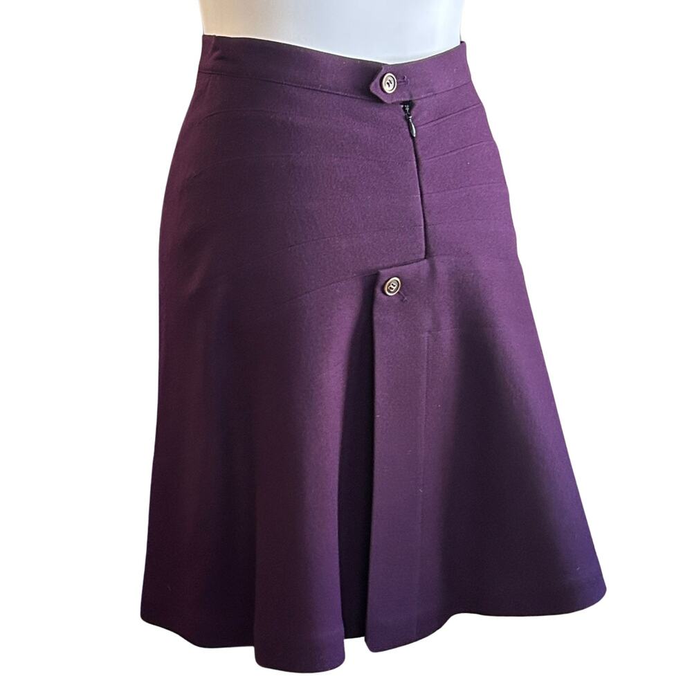 Alaïa Paris Plum Wool Skirt Vintage 90's - Rare